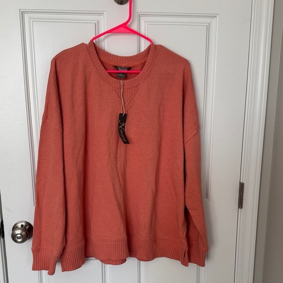Natural Reflections Tops - Natural Reflections Women's Coral Sweatshirt